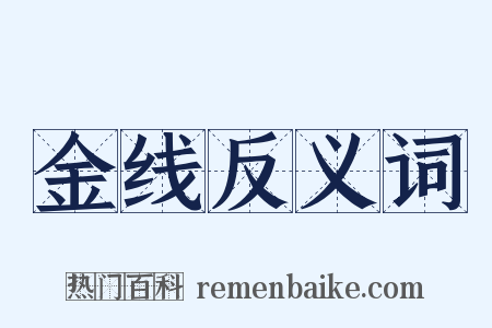 金线反义词是什么意思的图片